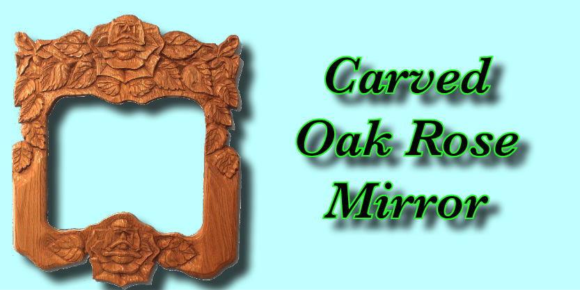 Carved Rose Mirror
